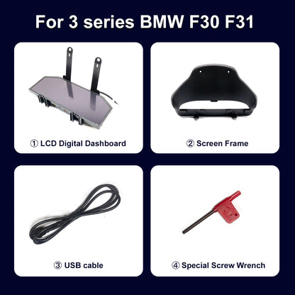 12.3" LCD Cluster Digital Dashboard For BMW F30/F31