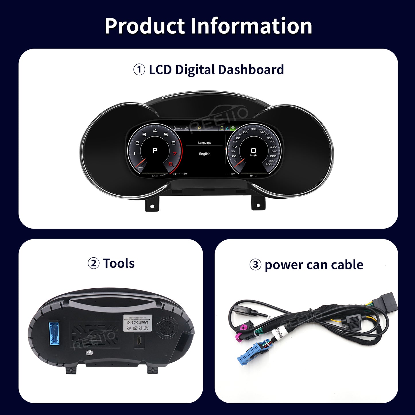 10.25" LCD Cluster Digital Dashboard For Audi A3