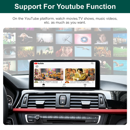 10.25" Wireless CarPlay Screen for BMW 3/4Series F30 – Supports YouTube