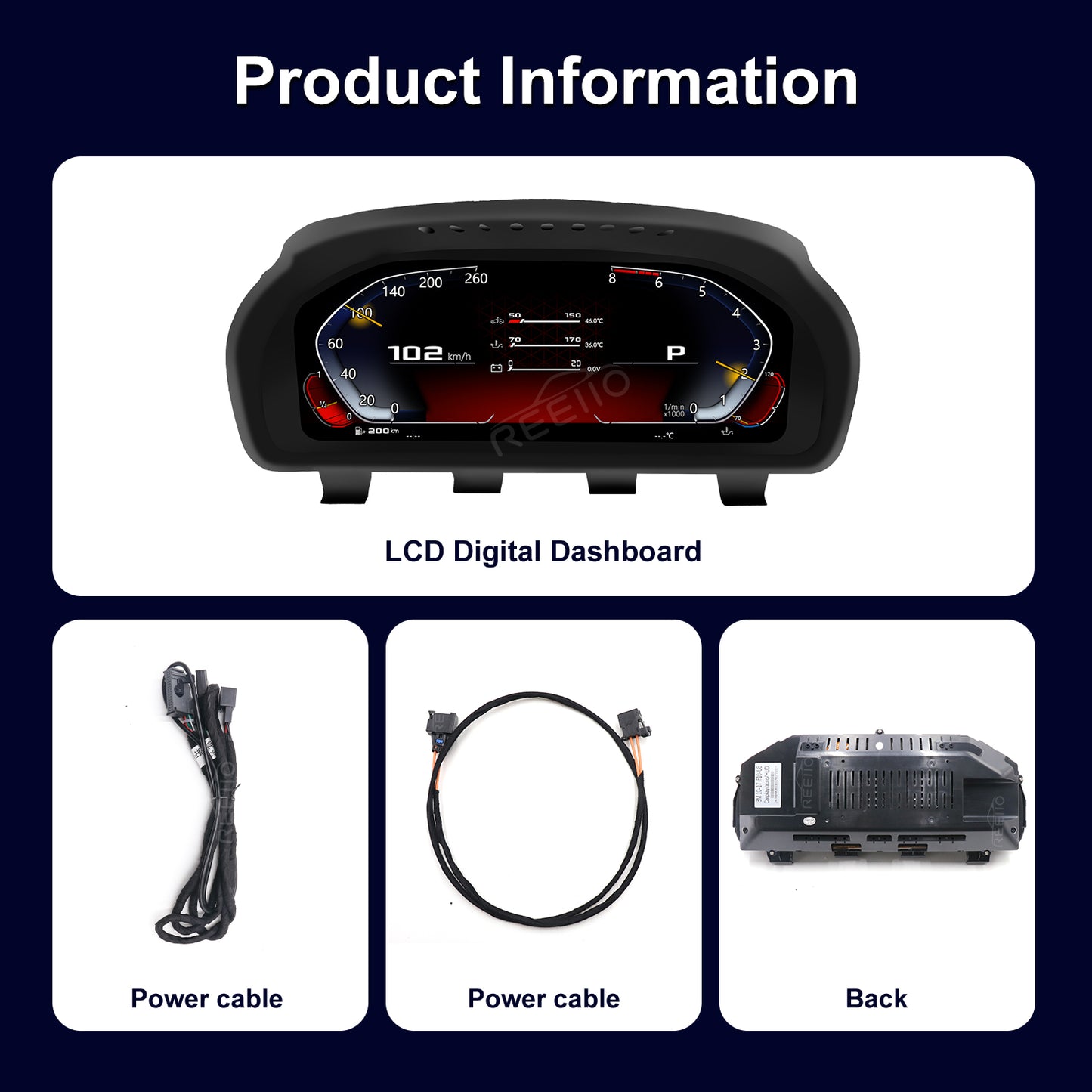 12.3" LCD Cluster Digital Dashboard For BMW 5/6/7 Series F10 F01 F06
