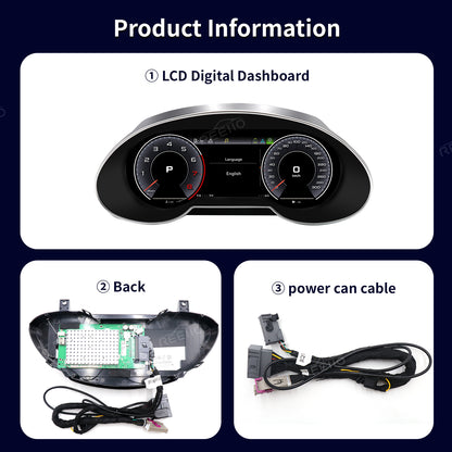 12.3" LCD Cluster Digital Dashboard For Audi Q5