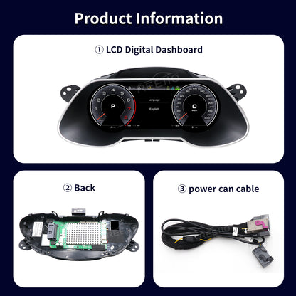 12.3" LCD Cluster Digital Dashboard For Audi A4