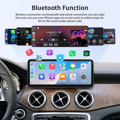 12.3" Ultra-Slim 2400x900 CarPlay Screen for Mercedes NTG4.5/NTG5.0
