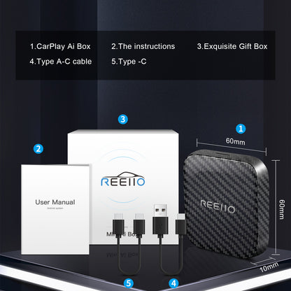 Wired to Wireless CarPlay&Android Auto USB AI Magic Box