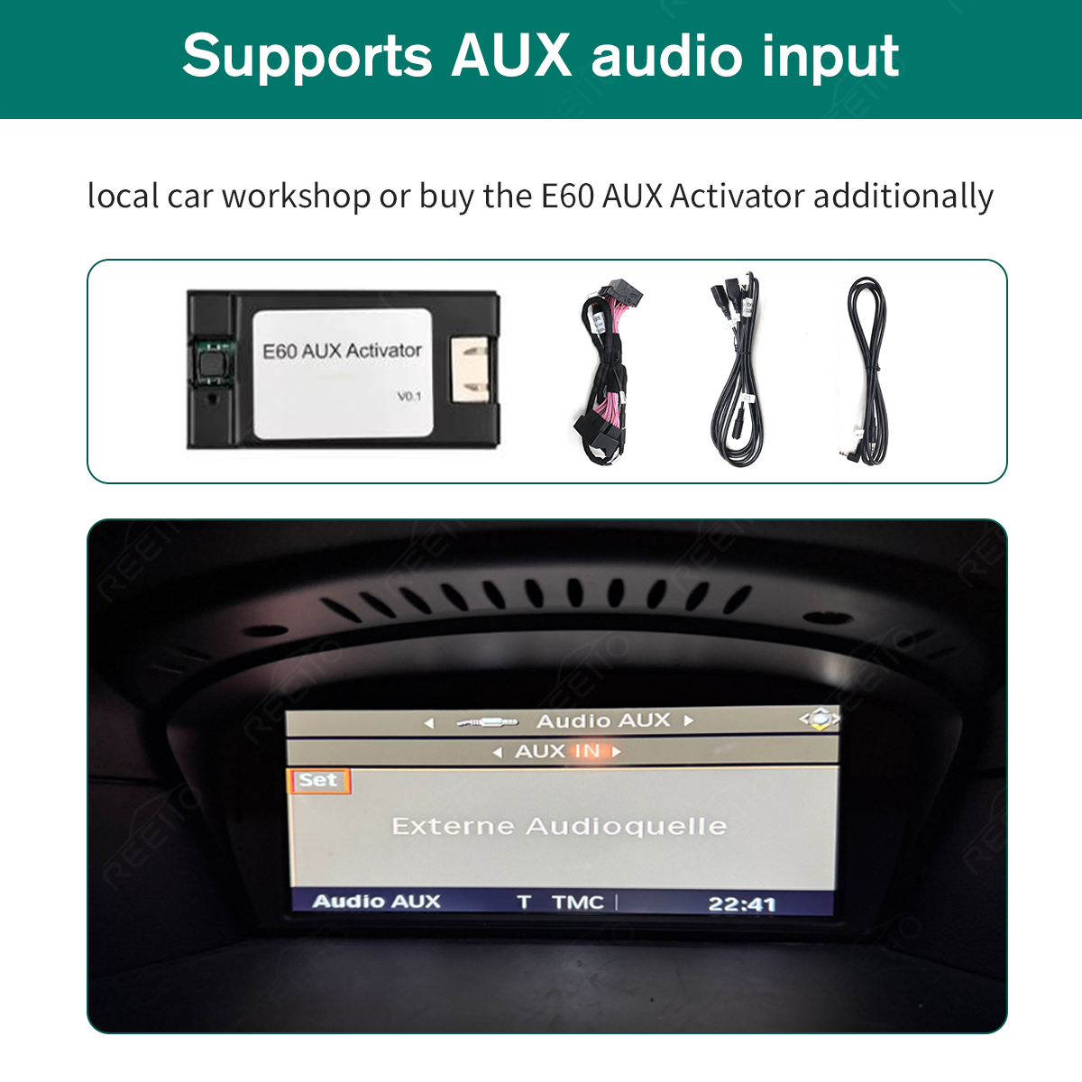 8.8" Wireless CarPlay Screen for BMW 3/5 Series E60 E90 – Supports YouTube