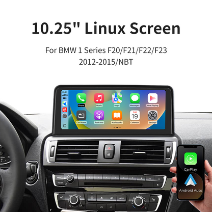 10.25 inch Wireless CarPlay Android Auto Linux Multimedia Screen Compatible With BMW 1/2Series F20~F23 (2012-2015)