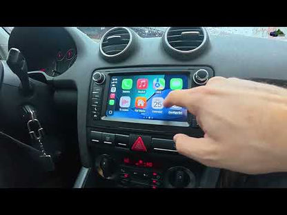 7" Car Stereo Radio Head Unit Multimedia Screen For Audi A3 Wireless CarPlay Android Auto