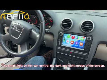 7" Car Stereo Radio Head Unit Multimedia Screen For Audi A4 Wireless CarPlay Android Auto