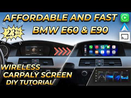 8.8" Wireless CarPlay Screen for BMW 3/5 Series E60 E90 – Supports YouTube