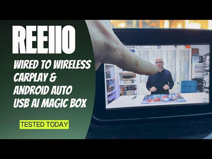 REEIIO Wired to Wireless CarPlay&Android Auto USB AI Magic Box
